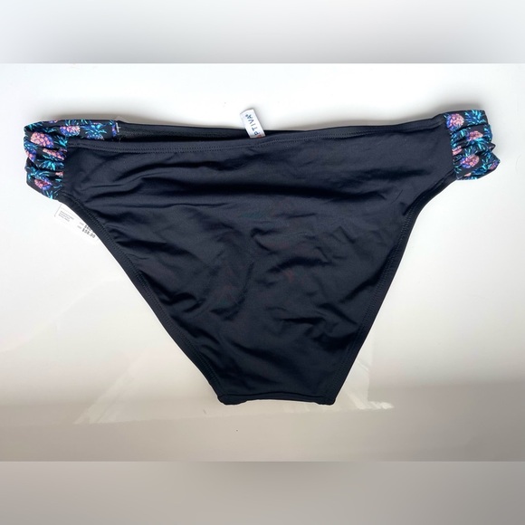 Black Bikini Bottom with Pineapple Print Sides - Picture 3 of 3